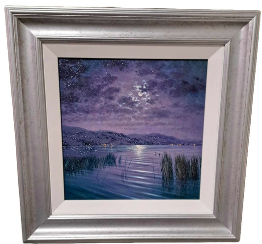 Moonlight Calm Semerewater Yorks - Original 16 x 16