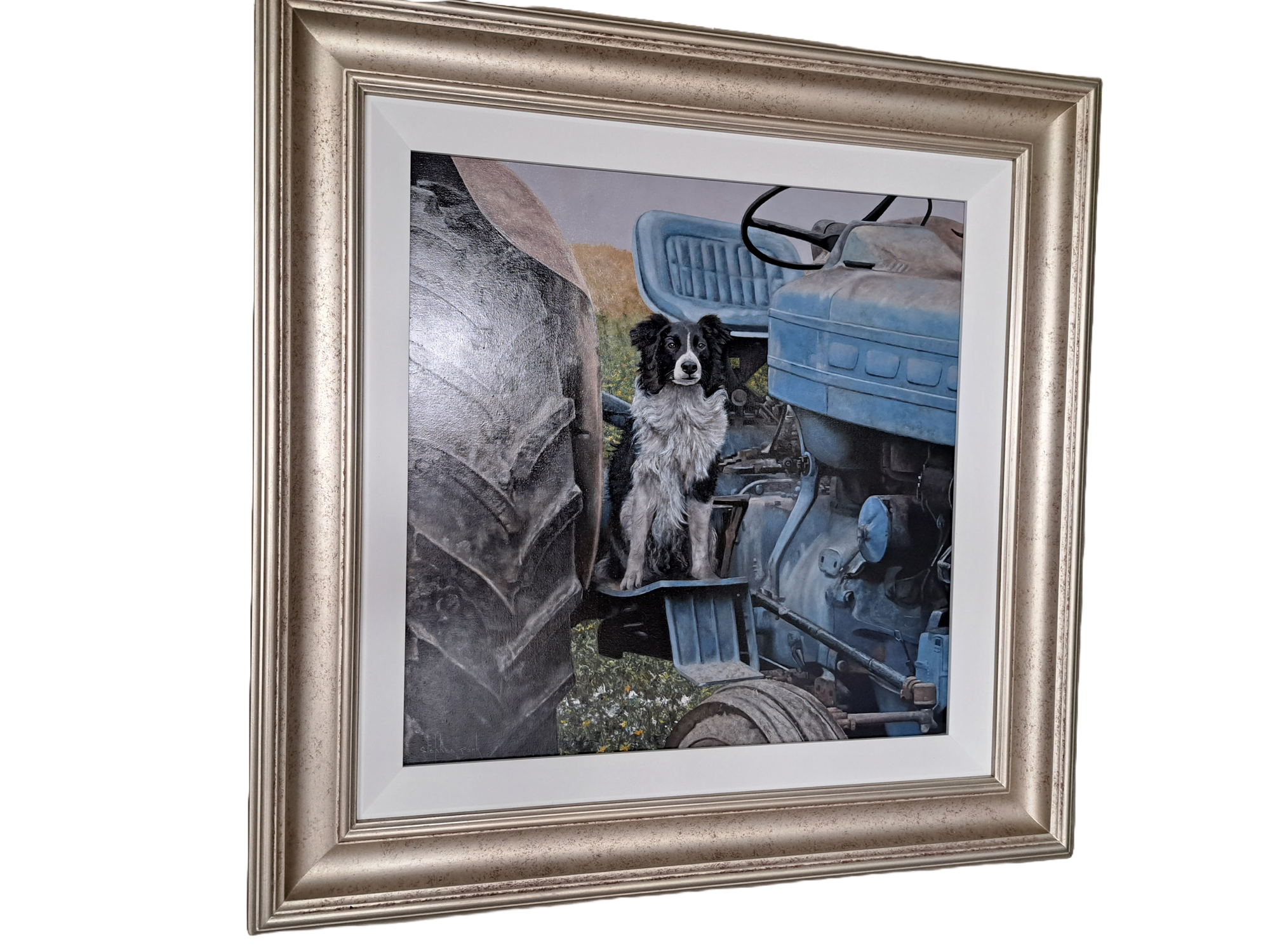 Tractor & Dog - Original 20 x 20