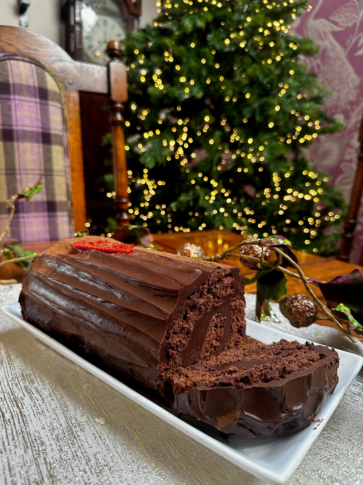 Christmas - Belgian Chocolate Ganache Yule Log