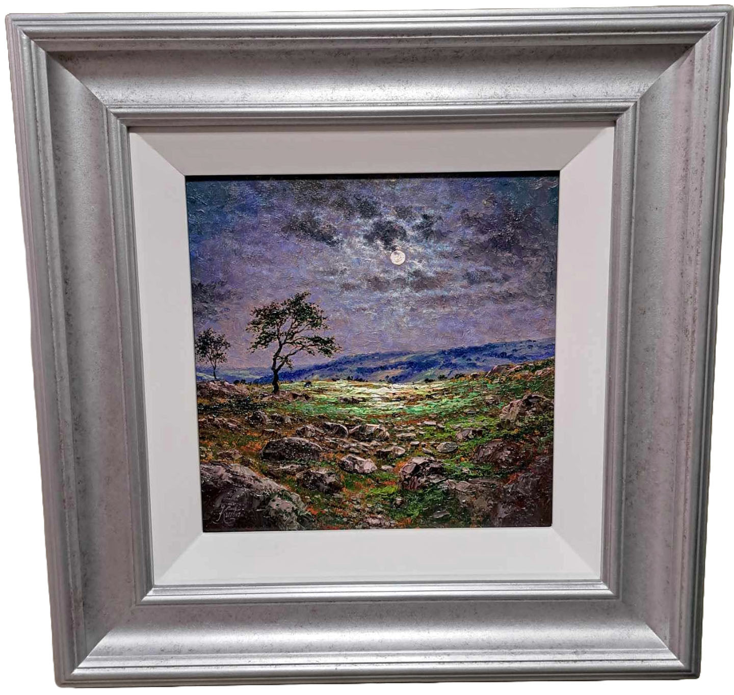 The Moor By Moonlight Westerdale Yorks - Original 12 x 12