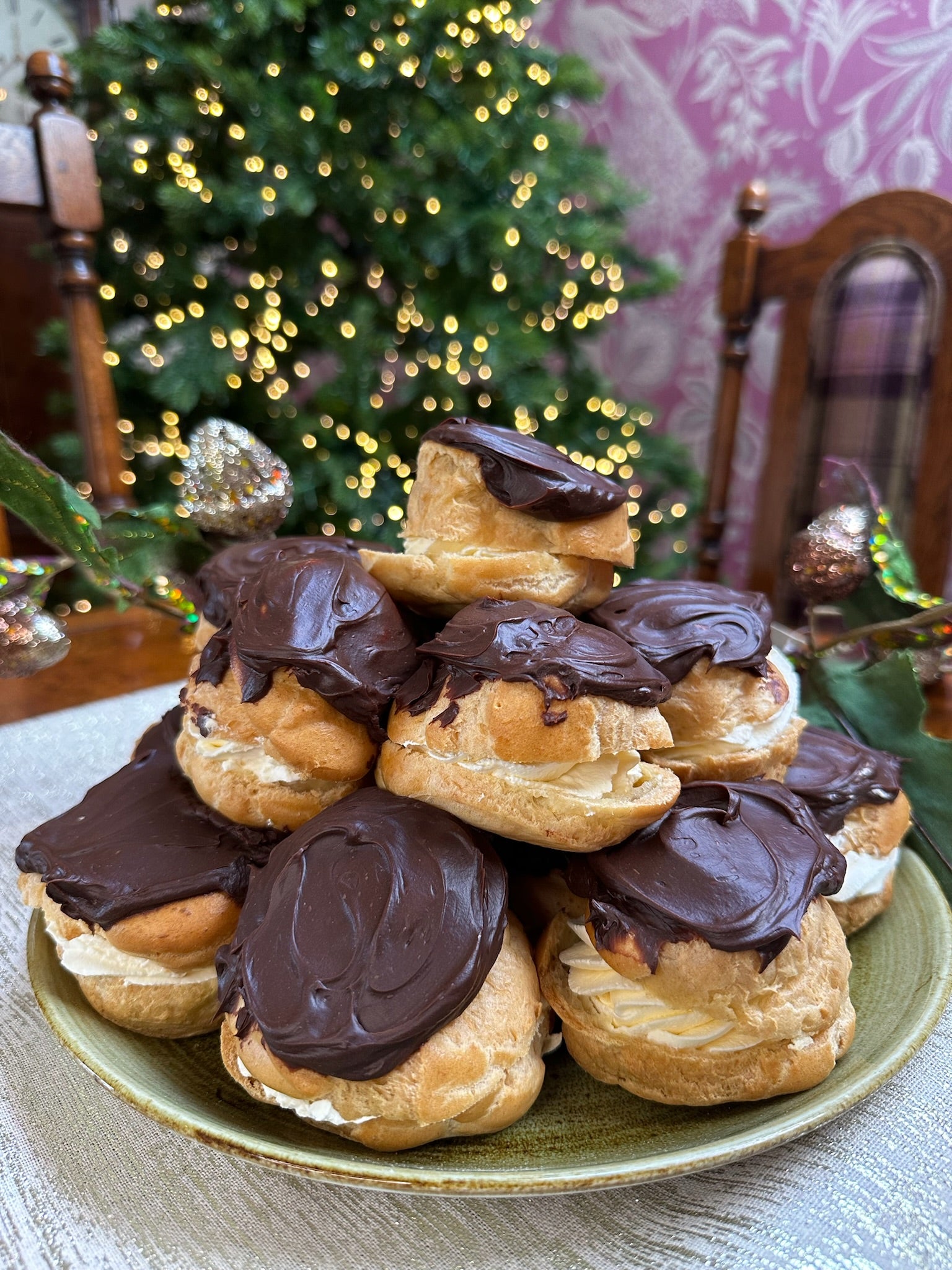 Christmas - Fresh Cream Profiteroles