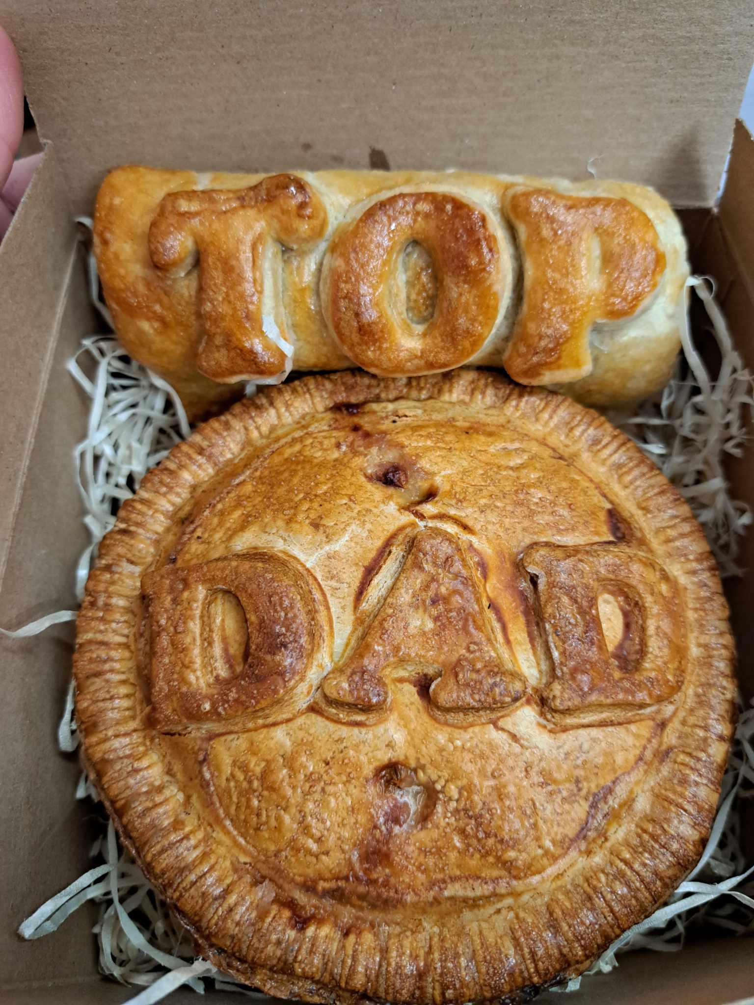 Father's Day Small Hamper Boxes - Pork Pie & Sausage Roll