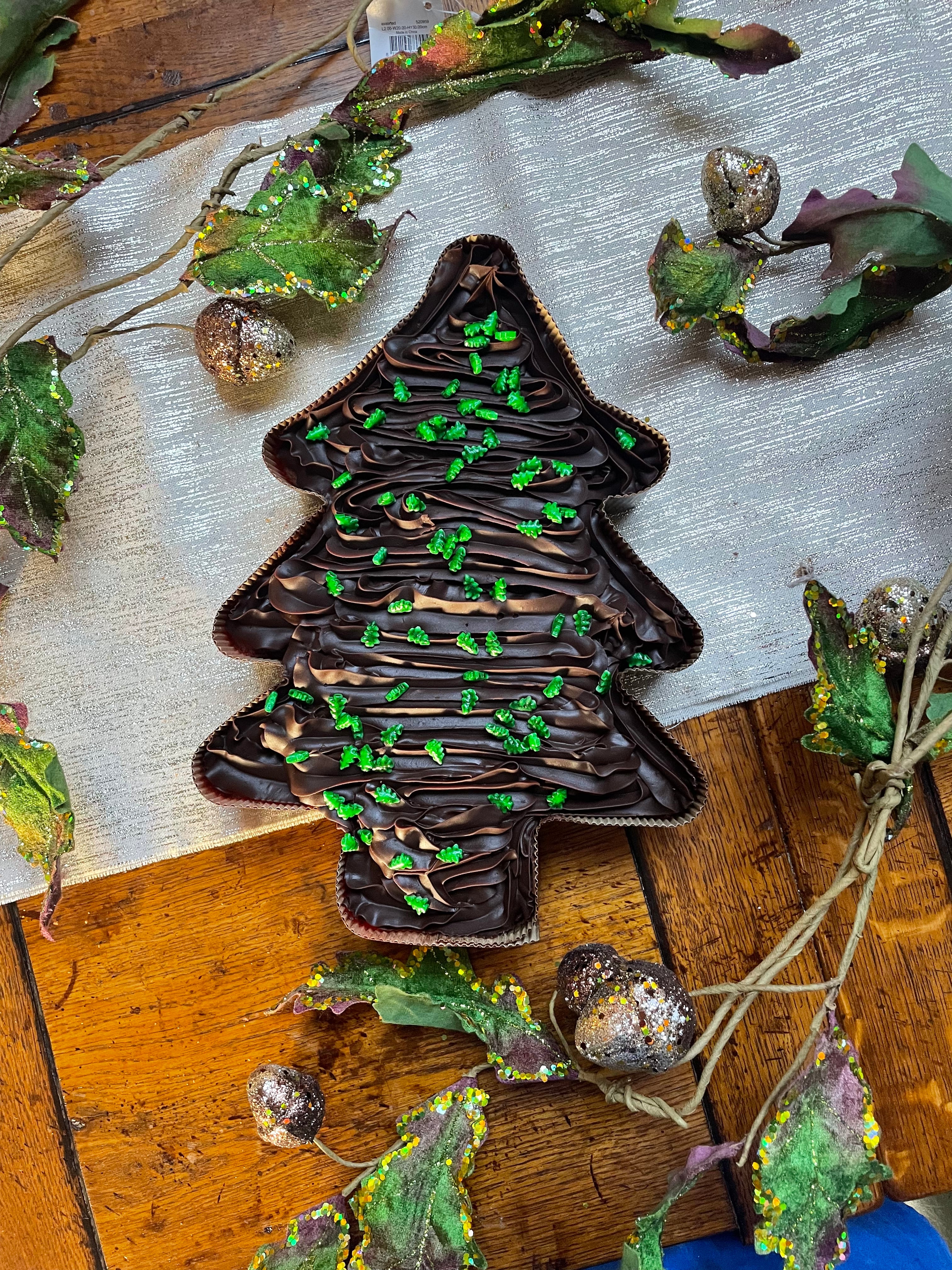 Christmas Tree Chocolate Sponge