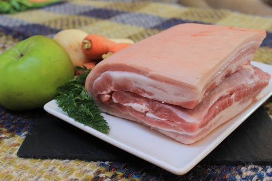 Home-reared Belly Pork £11.00kg
